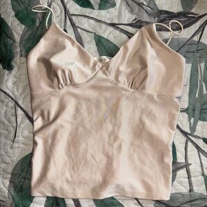 Beige Spaghetti Strap Cami Top